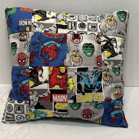 Marvel Other - Marvel Patchwork Throw Pillow